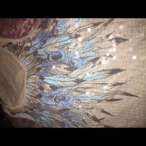 Feather Design Tank Top